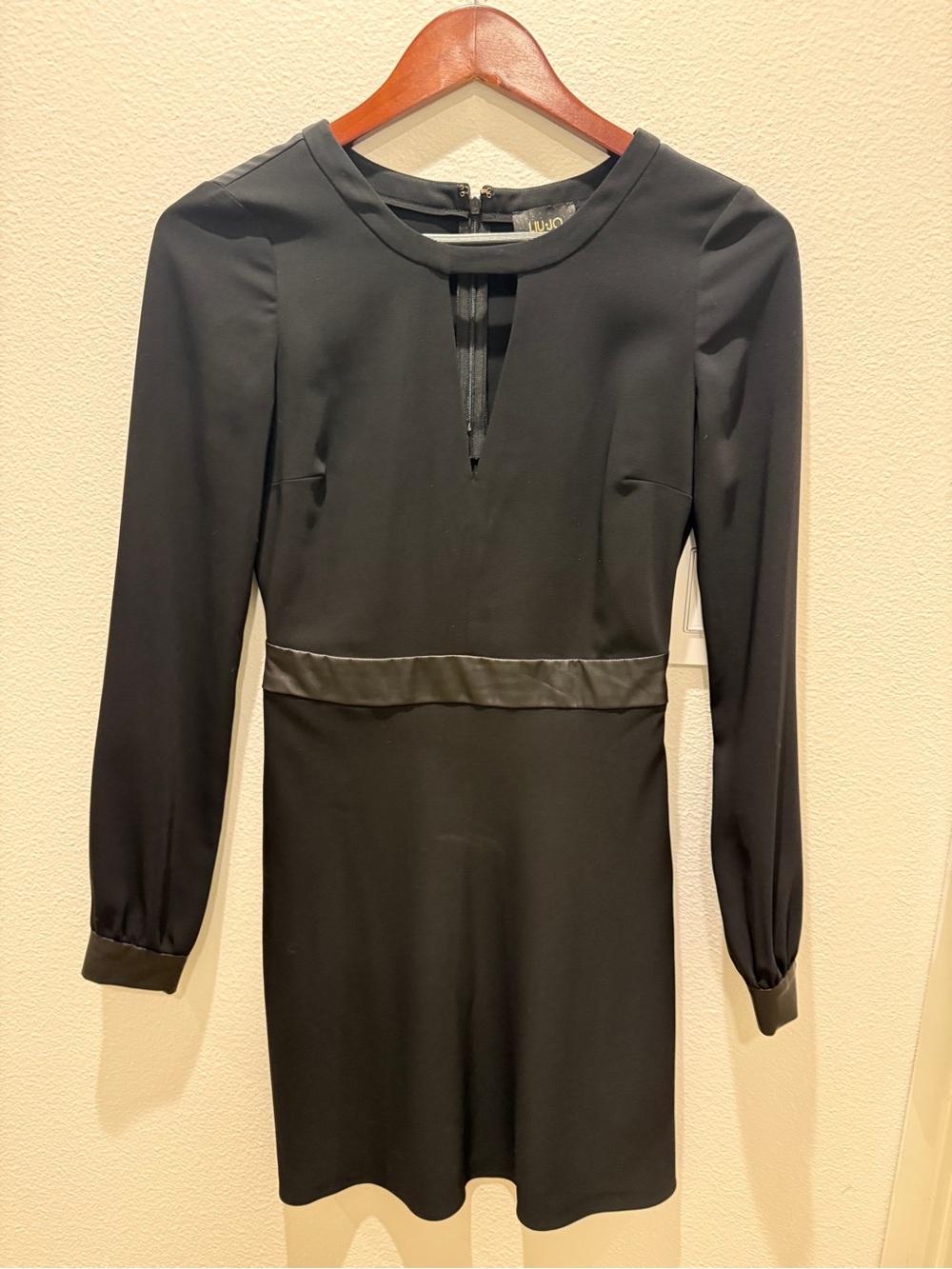 Liu Jo Black Long-Sleeve Mini Dress